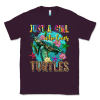 Plum just a girl who loves turtles Classic Tee - texasbilliewilder