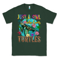 Sports Green just a girl who loves turtles Classic Tee - texasbilliewilder