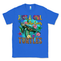 True Royal just a girl who loves turtles Classic Tee - texasbilliewilder