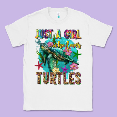Just A Girl Who Loves Turtles Classic Tee Designed By Texasbilliewilder