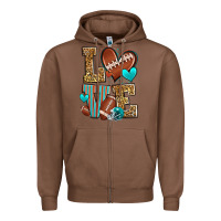 Chestnut love american football Zipper Hoodie - Zillion Design Studio