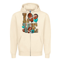 Sandshell love american football Zipper Hoodie - Zillion Design Studio