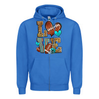 True Royal love american football Zipper Hoodie - Zillion Design Studio