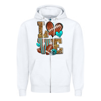 White love american football Zipper Hoodie - Zillion Design Studio