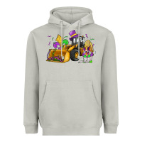 Moon Dust mardi gras gnome bulldozer Heavyweight Hoodie - JahusDesignShop