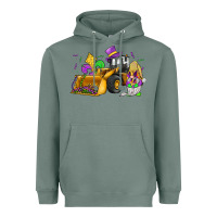 Sage mardi gras gnome bulldozer Heavyweight Hoodie - JahusDesignShop