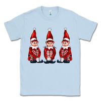 Dusty Blue Christmas Elfs Classic Tee - FaDigitalArtStudio