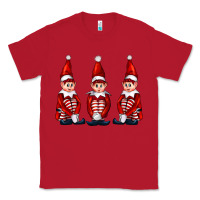 Red Christmas Elfs Classic Tee - FaDigitalArtStudio