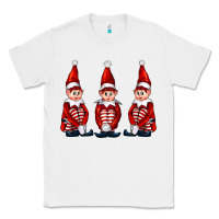 White Christmas Elfs Classic Tee - FaDigitalArtStudio