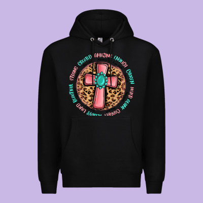 Love Myself Cross Premium Hoodie Designed By Maliassmallbusiness