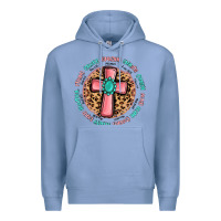 Colony Blue love myself cross Premium Hoodie - MaliasSmallBusiness