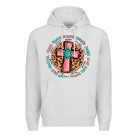 Dove Grey love myself cross Premium Hoodie - MaliasSmallBusiness