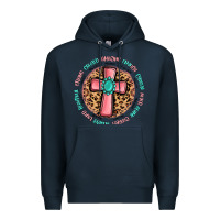Navy love myself cross Premium Hoodie - MaliasSmallBusiness
