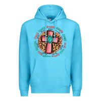 Ocean Blue love myself cross Premium Hoodie - MaliasSmallBusiness