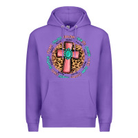 Purple love myself cross Premium Hoodie - MaliasSmallBusiness