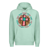 Seafoam love myself cross Premium Hoodie - MaliasSmallBusiness