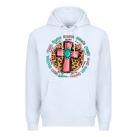 White love myself cross Premium Hoodie - MaliasSmallBusiness