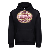 Black merry christmas pink Urban Hoodie - MaliasSmallBusiness