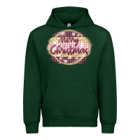 Forest Green merry christmas pink Urban Hoodie - MaliasSmallBusiness