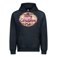 Navy merry christmas pink Urban Hoodie - MaliasSmallBusiness