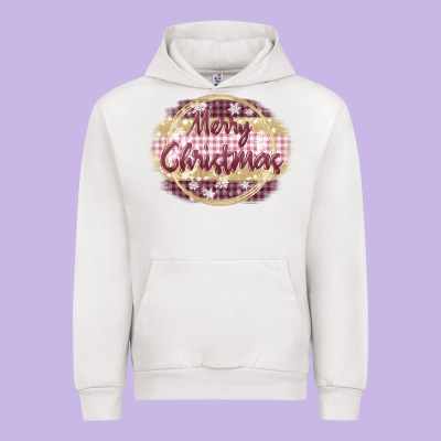 Merry Christmas Pink Urban Hoodie Designed By Maliassmallbusiness