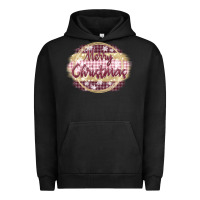 Pigment Black merry christmas pink Urban Hoodie - MaliasSmallBusiness