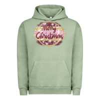 Pigment Oil Green merry christmas pink Urban Hoodie - MaliasSmallBusiness