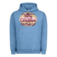 Pigment Pebble Blue merry christmas pink Urban Hoodie - MaliasSmallBusiness