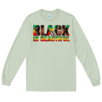 Matcha black is beautiful juneteenth Long Sleeve Tee - texasbilliewilder