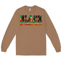 Toasted Coconut black is beautiful juneteenth Long Sleeve Tee - texasbilliewilder