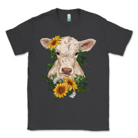 Smoke charolais calf with sunflowers Classic Tee - RanaPortraitStore