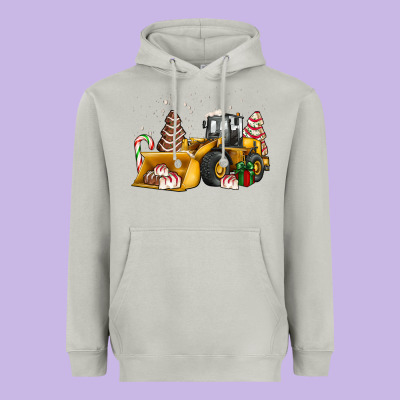 Little Debbie Tree Cakes Bulldozer Heavyweight Hoodie Designed By Jahusdesignshop