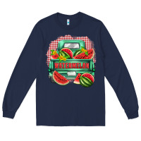 Navy watermelon truck Long Sleeve Tee - Zillion Design Studio