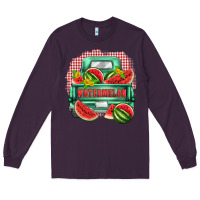 Plum watermelon truck Long Sleeve Tee - Zillion Design Studio