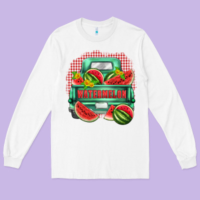 Watermelon Truck Long Sleeve Tee Designed By Zillion Design Studio