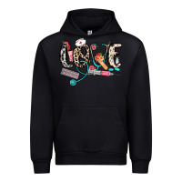 Black love nurse Urban Hoodie - NancyCooperArtShop
