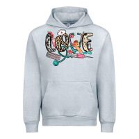 Heather Grey love nurse Urban Hoodie - NancyCooperArtShop