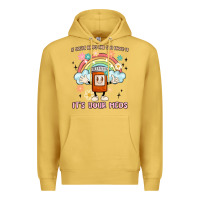 Antique Gold if you're happy and you know it its your meds Premium Hoodie - MaliasSmallBusiness