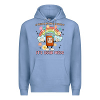 Colony Blue if you're happy and you know it its your meds Premium Hoodie - MaliasSmallBusiness