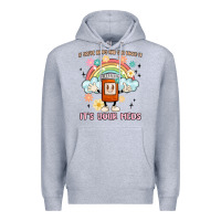 Heather Grey if you're happy and you know it its your meds Premium Hoodie - MaliasSmallBusiness