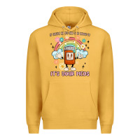 Mustard if you're happy and you know it its your meds Premium Hoodie - MaliasSmallBusiness