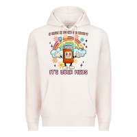 Pale Pink if you're happy and you know it its your meds Premium Hoodie - MaliasSmallBusiness