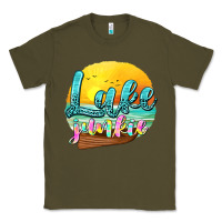 Army Green lake junkie Classic Tee - texasbilliewilder