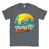 Charcoal Heather lake junkie Classic Tee - texasbilliewilder