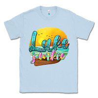 Dusty Blue lake junkie Classic Tee - texasbilliewilder