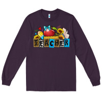 Plum teacher Long Sleeve Tee - Zillion Design Studio