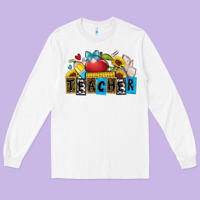 Teacher Long Sleeve Tee Designed By Zillion Design Studio