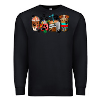 Black dogs coffee cups Premium Sweatshirt - AdoDesignShop