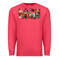 Cardinal dogs coffee cups Premium Sweatshirt - AdoDesignShop