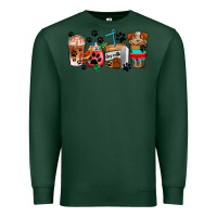 Sports Green dogs coffee cups Premium Sweatshirt - AdoDesignShop